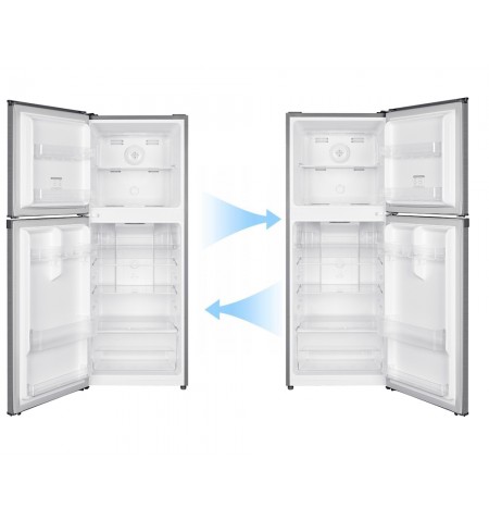 Lodówka chłodziarko-zamrażarka NoFrost 197L Inox Smith&Brown SFTF-231-IE5