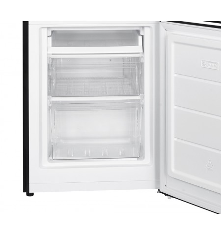 Lodówka chłodziarko-zamrażarka 173L czarna 143cm Smith&Brown SFBF-511-BE3