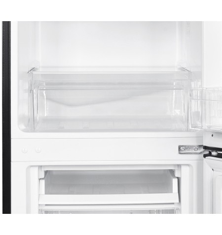 Lodówka chłodziarko-zamrażarka 173L czarna 143cm Smith&Brown SFBF-511-BE3