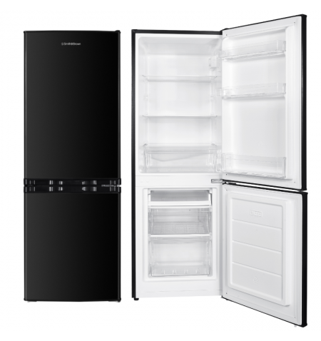 Lodówka chłodziarko-zamrażarka 173L czarna 143cm Smith&Brown SFBF-511-BE3