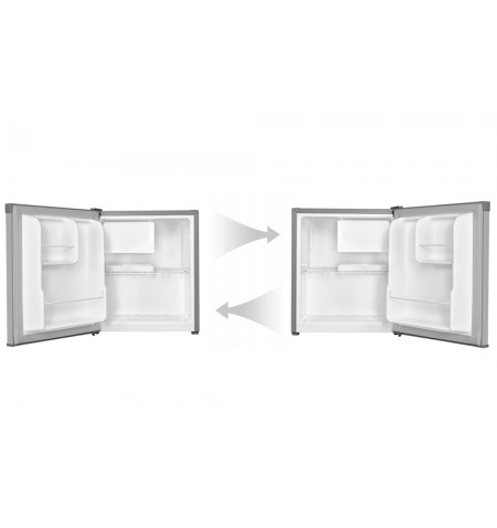 Mała lodówka chłodziarka 46L hotelowa minibar srebrna SFMF-111-SE3 Smith&Brown