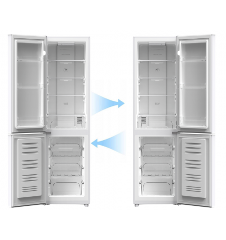 Lodówka chłodziarko-zamrażarka 225L No Frost biała 175cm Smith&Brown SFBF-532-WE3