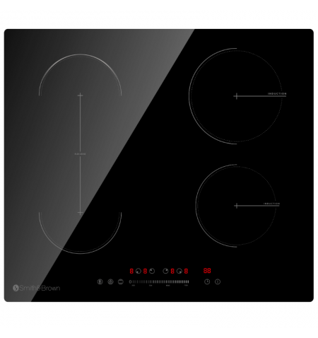 Płyta indukcyjna do zabudowy 4-palnikowa 60cm Flex Zone Booster Smith&Brown SHO-I465-BT8