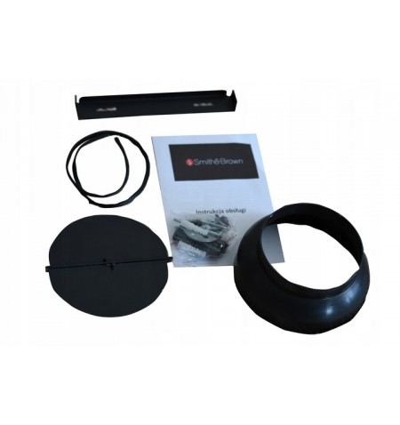 Okap kuchenny kominowy 60 cm Smith&Brown SHCS-653-B3 czarne szkło - akcesoria