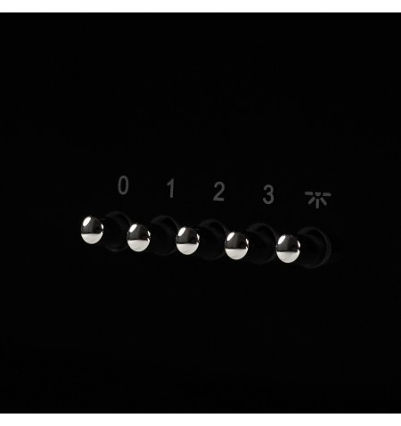 Okap kuchenny kominowy 60 cm Smith&Brown SHCS-653-B3 czarne szkło