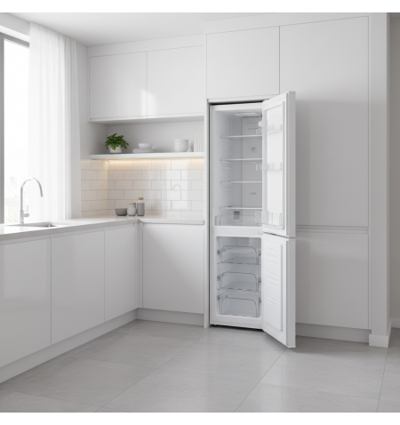 Lodówka chłodziarko-zamrażarka 225L No Frost biała 175cm Smith&Brown SFBF-532-WE3 w kuchni