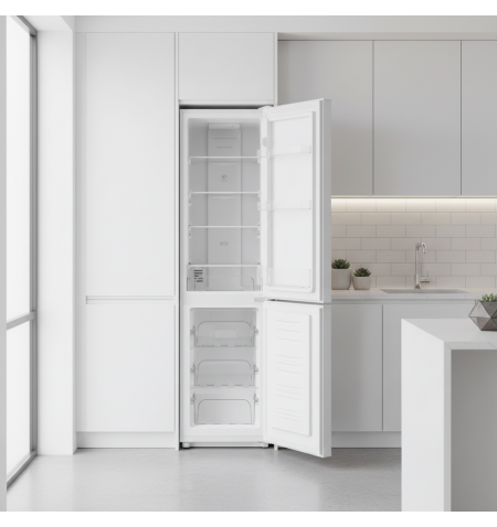 Lodówka chłodziarko-zamrażarka 225L No Frost biała 175cm Smith&Brown SFBF-532-WE3 w kuchni