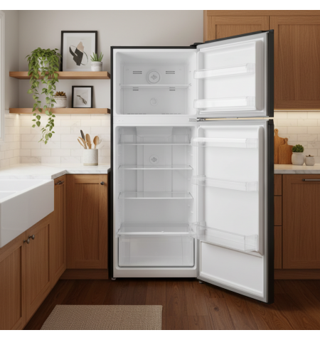 Lodówka No Frost 178cm 415L Smith&Brown SFTF-733-BE5 Czarna w kuchni