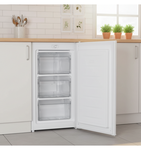 Mała zamrażarka szufladowa podblatowa 85cm 60L Smith&Brown SZTTF-411-WE3 biała w kuchni