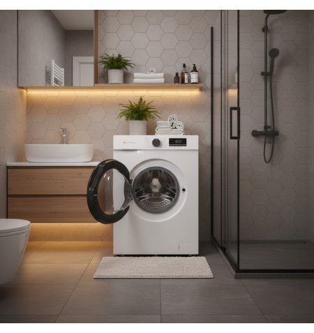 Pralka Slim Smith&Brown SWAN-610-W24 6kg 1000 obr w łazience