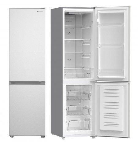 Lodówka chłodziarko-zamrażarka 225L No Frost srebrna 175cm Smith&Brown SFBF-532-SE3