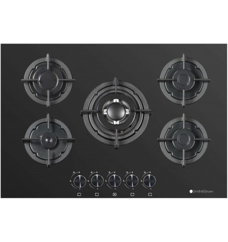 Płyta gazowa do zabudowy 5-palnikowa Wok Smith&Brown SHO-G572-BP5