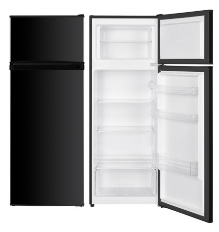 Lodówka z zamrażarką 206L 143cm czarna Smith&Brown SFTF-211-BE3