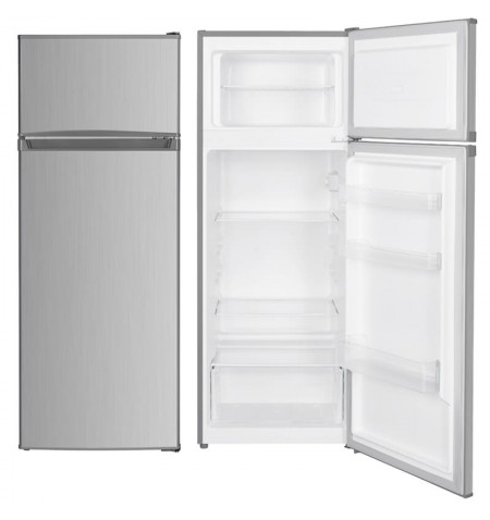 Lodówka z zamrażarką 206L 143cm srebrna Smith&Brown SFTF-211-SE3