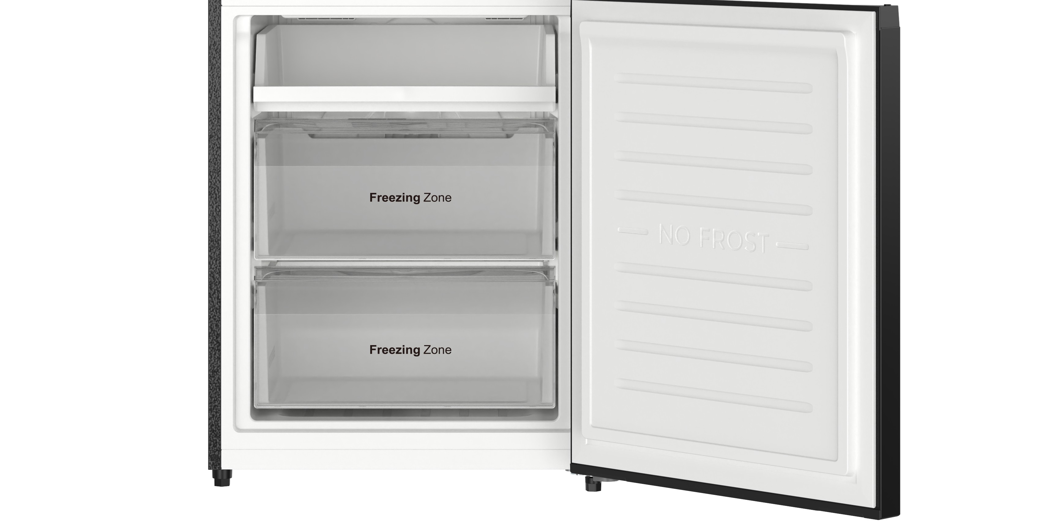 Zamrażarka No Frost z półką szybkiego dostępu w lodówce Smith&Brown SFBF-232-BE5