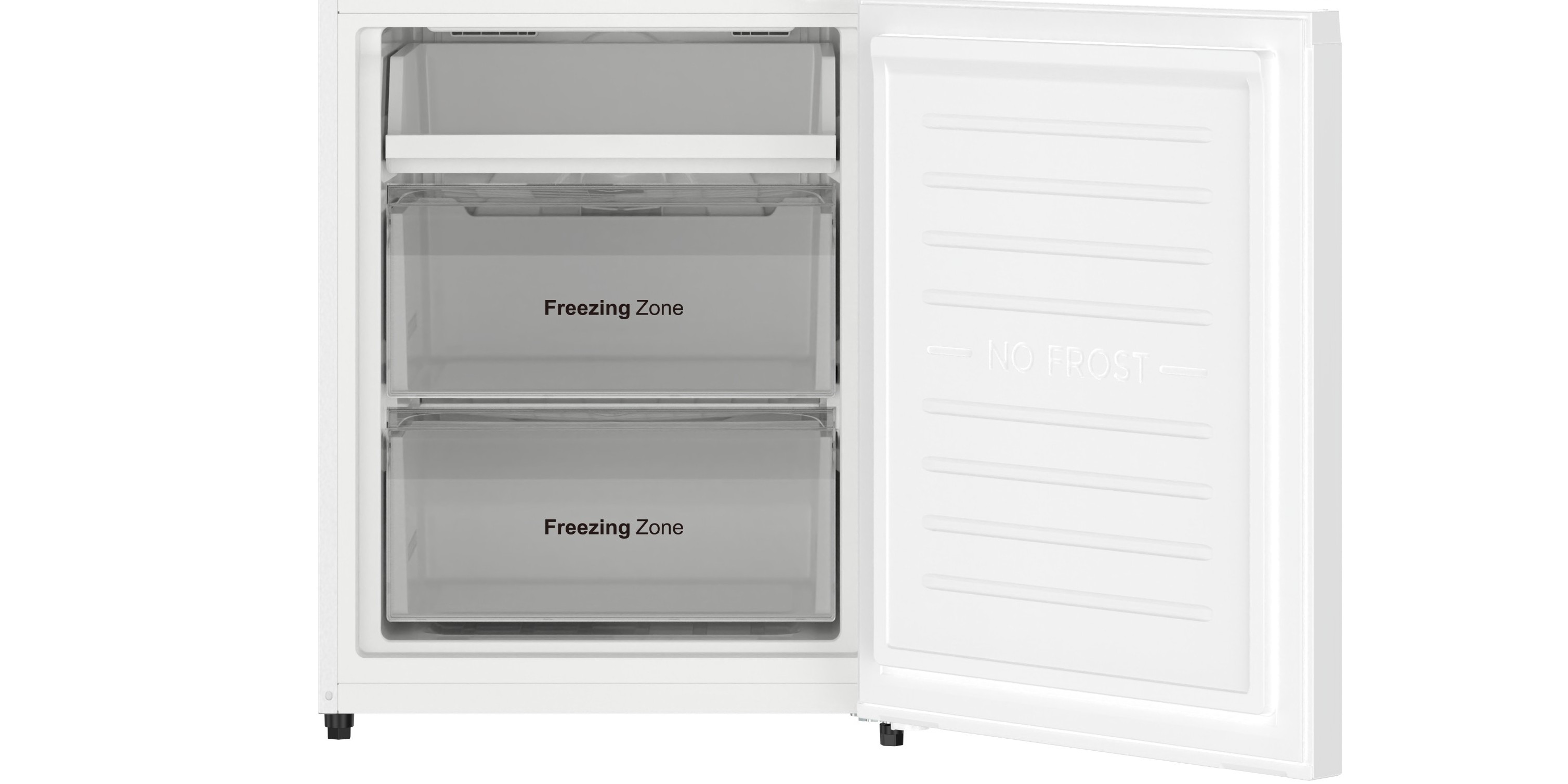 Zamrażarka No Frost z półką szybkiego dostępu w lodówce Smith&Brown SFBF-232-WE5