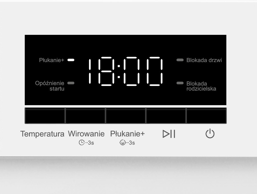 Pralka Smith&Brown SWAN-812-W24 - wyświetlacz