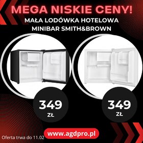 🌟 SUPER PROMOCJA! 🌟

WYGODA NA WYŻSZYM POZIOMIE! 🌬️ Nasze małe chłodziarki hotelowe w stylowym czarnym i eleganckim białym kolorze są TERAZ dostępne za jedyne 349 zł! 😍 Nie czekaj – ta niesamowita oferta trwa tylko do końca tygodnia! ⏳

👉 Zainwestuj w komfort i zachwyć się funkcjonalnością naszych minibarów marki Smith&Brown! 🌐

🌈 Dlaczego warto skorzystać?
✅ Kompaktowy design - idealny do każdego wnętrza
✅ Energoooszczędny
✅ Cicha praca
✅ Perfekcyjny sposób na zimne napoje zawsze pod ręką

🏃‍♀️ Nie przegap tej okazji – zamów już dziś, a odkryj, jakie udogodnienia może Ci zapewnić nasza chłodziarka! 🛒💨

🔗 Link do strony:
⚫ https://agdpro.pl/chlodziarki/1065-mala-lodowka-chlodziarka-hotelowa-minibar-sfmf-111-bf3-smithbrown-5903133602385.html

⚪ https://agdpro.pl/chlodziarki/1038-mala-lodowka-chlodziarka-hotelowa-minibar-sfmf-111-wf3-smithbrown-5903133602361.html

#Promocja #ChłodziarkiHotelowe #WyjątkowaOferta #ZimneNapoje #SmithAndBrown #Minibar #CzarnyIBiały #OfertaTygodnia #PromocjaDoKońcaTygodnia